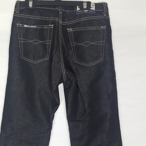 Blue Asphalt Wide Leg Flare Jean Black SZ 3 - Picture 6 of 7